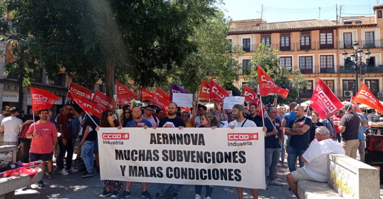 Los trabajadores de Aernnova en Illescas piden mejores condiciones laborales
