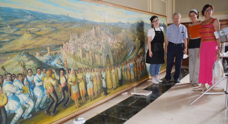 La Diputación de Toledo restaura la obra ‘Toledo símbolo’ dañada por la DANA