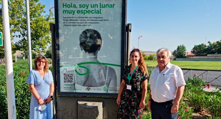 Toledo impulsa en las marquesinas de autobuses la campaña del riesgo del cáncer de piel
