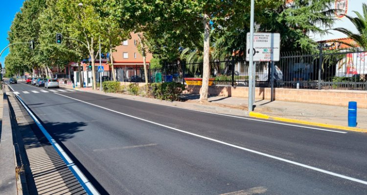 Finalizan las obras de mejora en los accesos a Talavera por la carretera de San Román