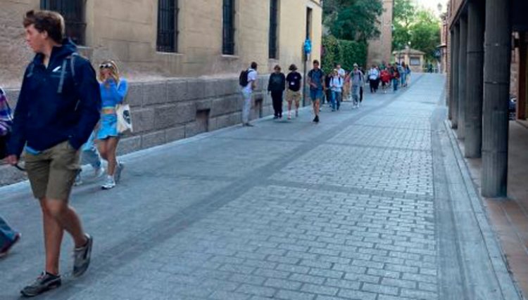 La obra de la calle Reyes Católicos de Toledo conlleva cambios en la movilidad