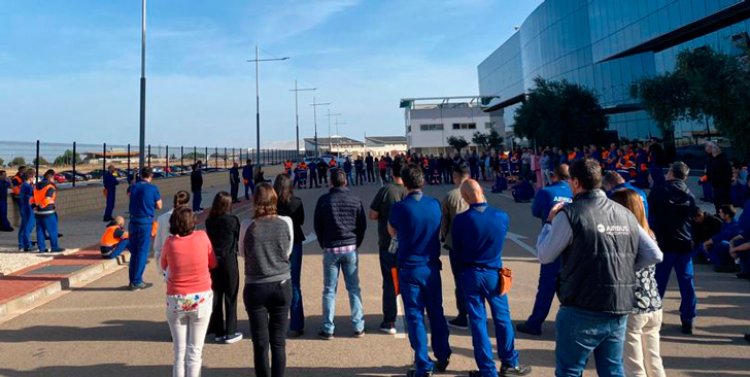 Este miércoles comienza un ciclo de tres días de huelga en Airbus Illescas