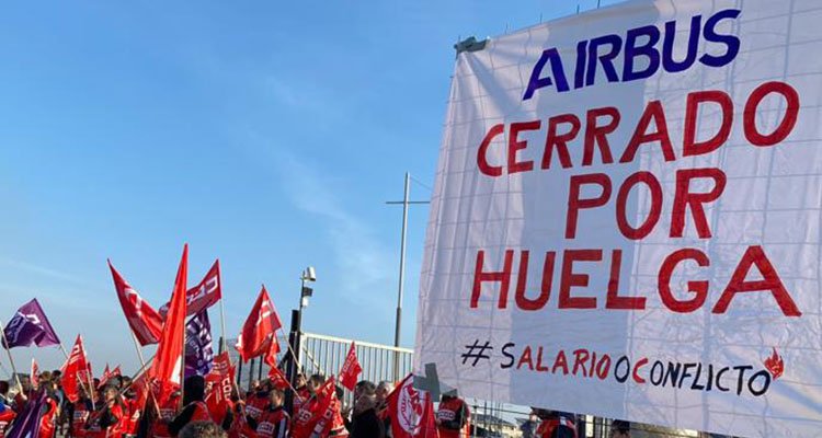 Suspenden la huelga en Airbus tras abrirse una vía de negociación con la empresa