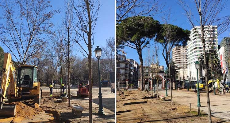 Se inicia la plantación de árboles en los Jardines del Prado de Talavera
