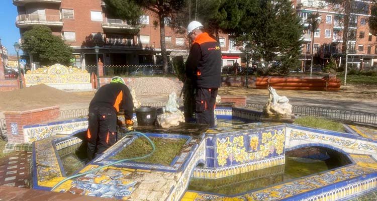 Se reanudan las obras en los Jardines del Prado de Talavera