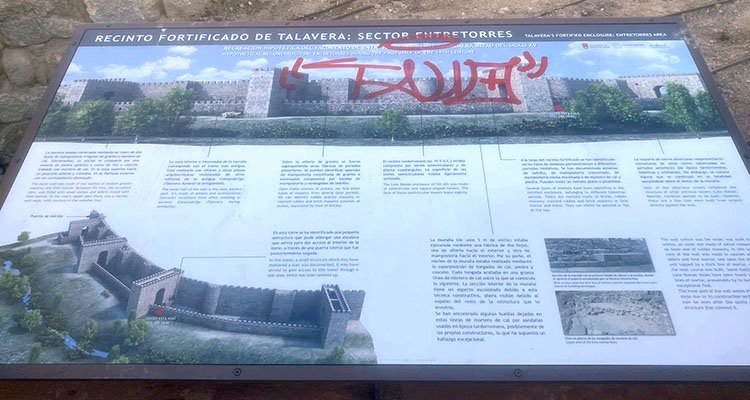 Nuevo acto vandálico en Talavera