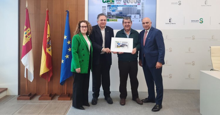 La ONCE dedica un cupón al Hospital Universitario de Toledo para homenajear a su personal