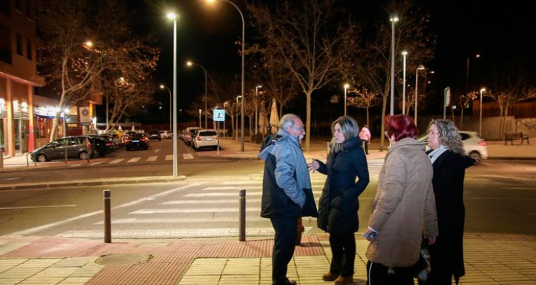 Toledo refuerza la iluminación de doce pasos de peatones en distintos barrios de la ciudad