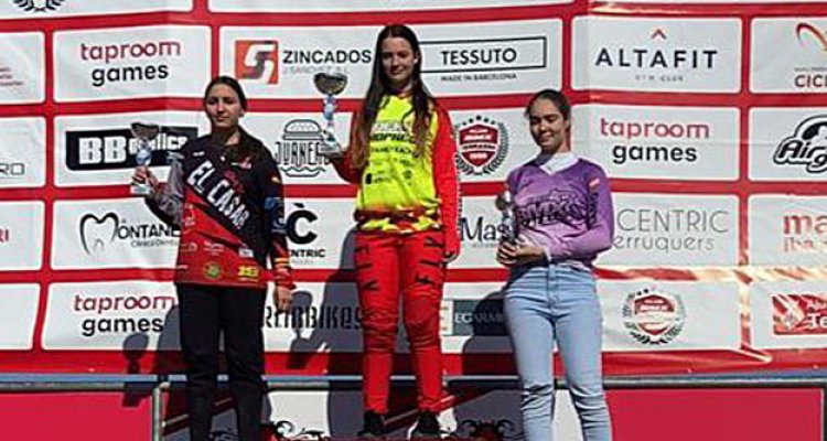La talaverana Leire Cedenilla, plata en la Copa de España de BMX
