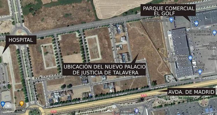 Adjudicada la redacción del proyecto de los nuevos juzgados de Talavera
