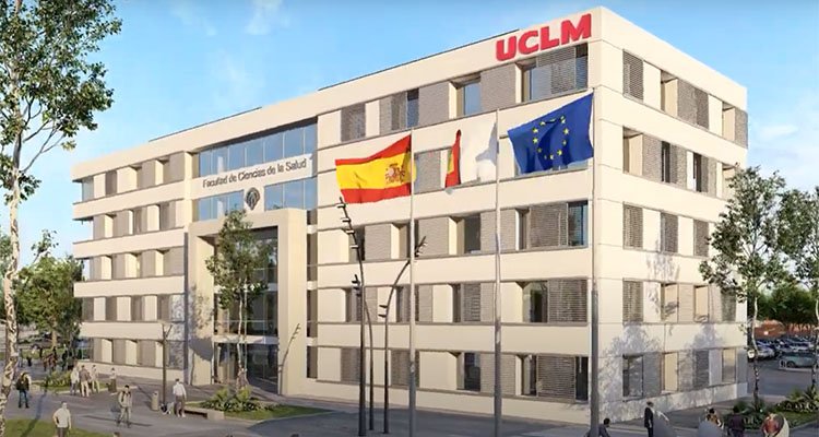 Simulación del nuevo edificio que albergará la Facultad de Ciencias de la Salud de Talavera / UCLM.