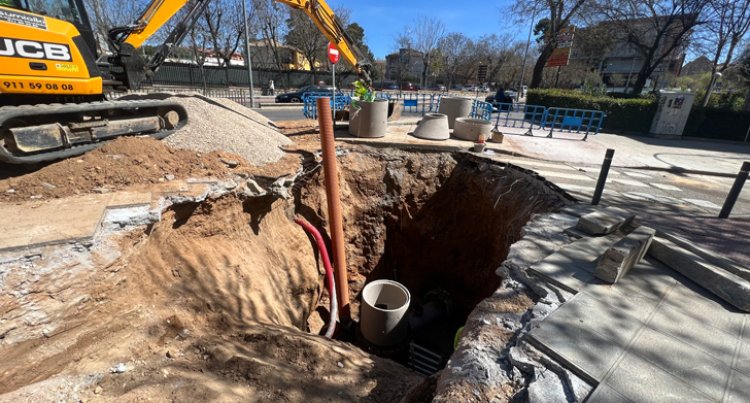 La reparación del saneamiento ubicado en la calle Talavera en Toledo finaliza esta semana