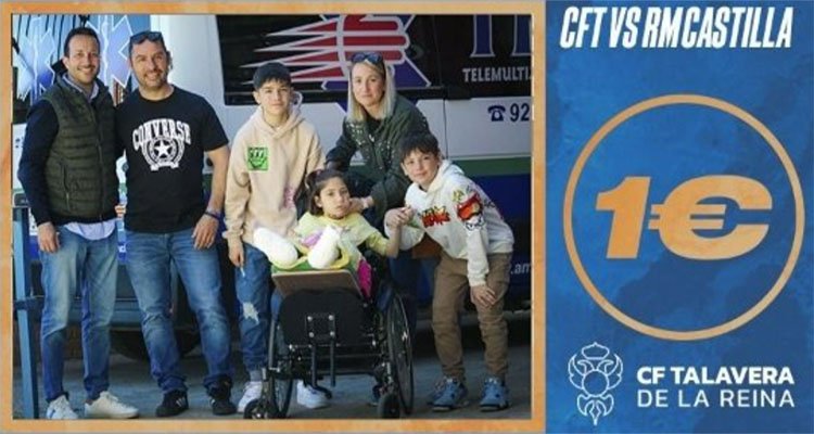 El CF Talavera se implica en la causa de Vega, un niña que padece Rett