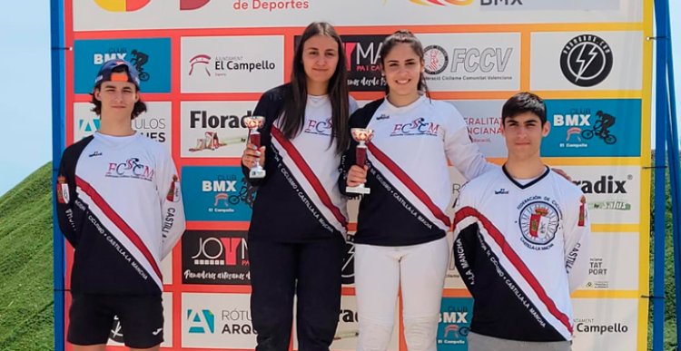 Las talaveranas Carla Gómez y Leira Cedenilla vuelven a subir al podio en la Copa de España de BMX