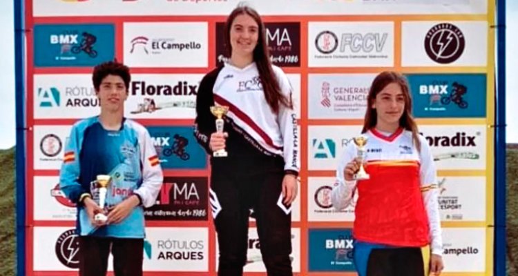 Zaira Vargas y Ángel Batres consiguen cuatro oros en la Copa de España de BMX