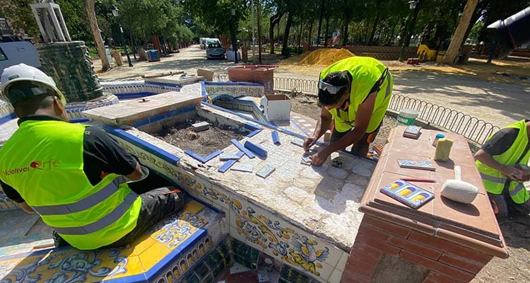 Comienza en Talavera la restauración de la Fuente de las Ranas