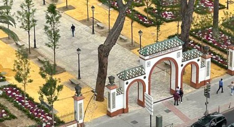 Talavera habilita varias zonas de paso por los Jardines del Prado hacia el recinto ferial