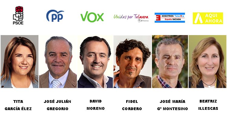 Los programas de los seis candidatos a la Alcaldía de Talavera