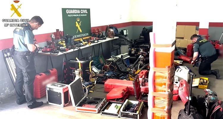 Esclarecen 35 robos de herramienta de alta gama, algunos en la comarca de Talavera