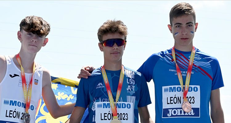 El talaverano Alberto Gómez-Serranillos, oro en el Nacional de Atletismo Sub-14