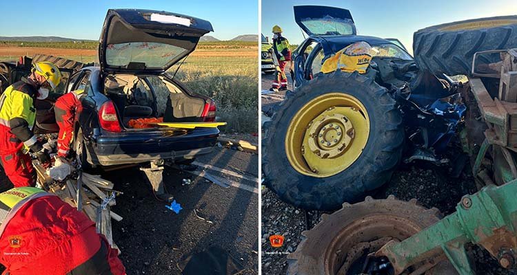 Fallece tras chocar contra un tractor en Los Yébenes