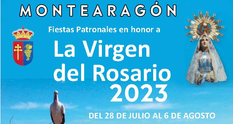 Programación Fiestas Patronales de Montearagón en honor a la Virgen del Rosario