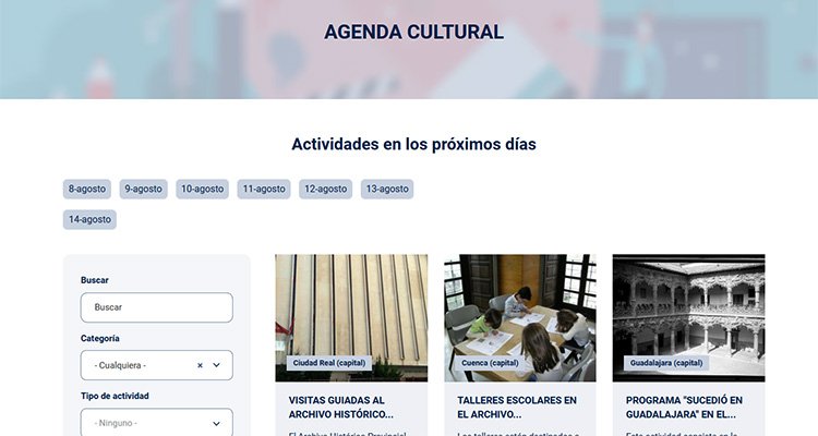 El Gobierno de Castilla-La Mancha adapta la Agenda Cultural para dispositivos móviles