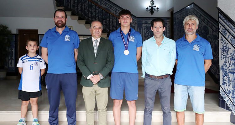 Recepción al talaverano Alex Ripa, bronce en el europeo de voleibol Sub-17
