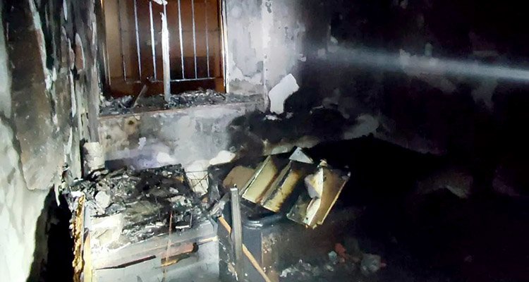 Tres realojados tras un incendio en un edificio de Toledo