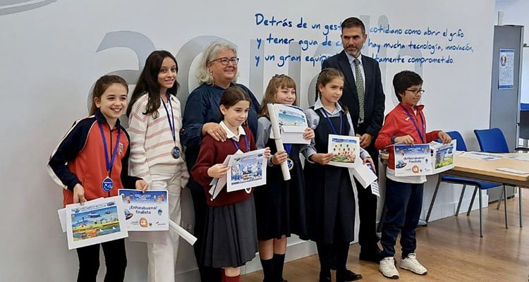 Nueve escolares de Talavera despuntan en el concurso de dibujo de Aqualia