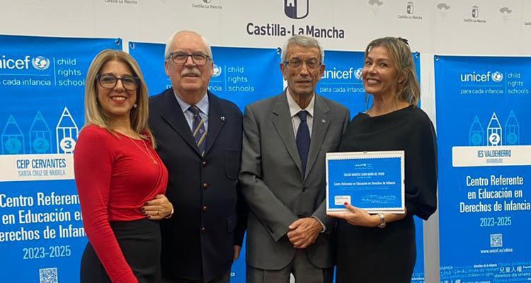 Unicef premia al colegio Maristas de Talavera por ser referente en derechos de la infancia