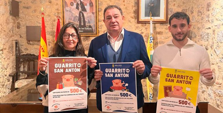 Gálvez pone en marcha la VIII edición de ‘El Guarrito de San Antón’ para dinamizar el comercio local