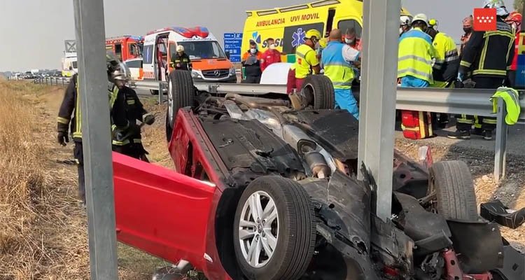 Accidente mortal en la autovía A-5 sentido Extremadura