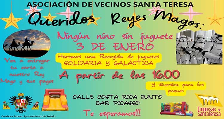 Recogida de juguetes solidaria en el barrio de Santa Teresa de Toledo