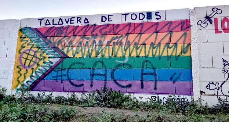 LGTBORA denunciará por delito de odio la vandalización de un mural en Talavera