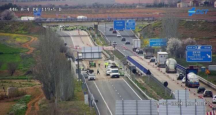 Las tractoradas recorrerán este martes las carreteras de la región de camino a Madrid