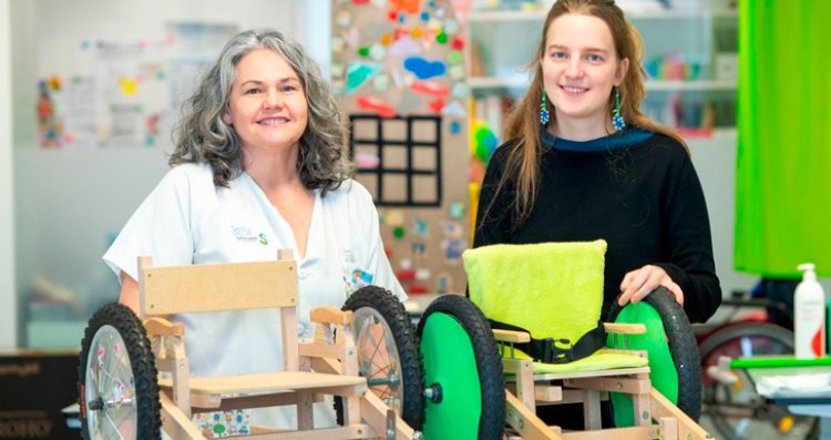 El Hospital de Parapléjicos colabora para la fabricación propia de una silla de ruedas infantil