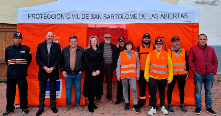 Resaltan el ejemplo de solidaridad de la Agrupación de Protección Civil de San Bartolomé de las Abiertas