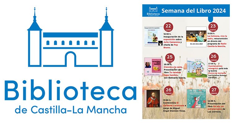 Programación de la Biblioteca de Castilla-La Mancha para celebrar el Día del Libro