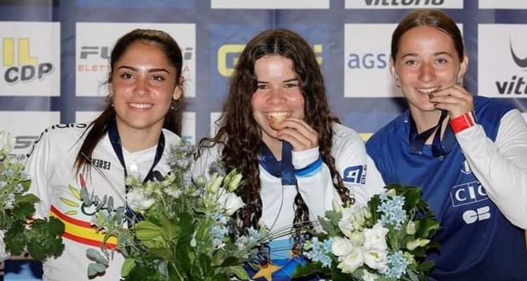 La talaverana Carla Gómez, subcampeona de Europa de BMX