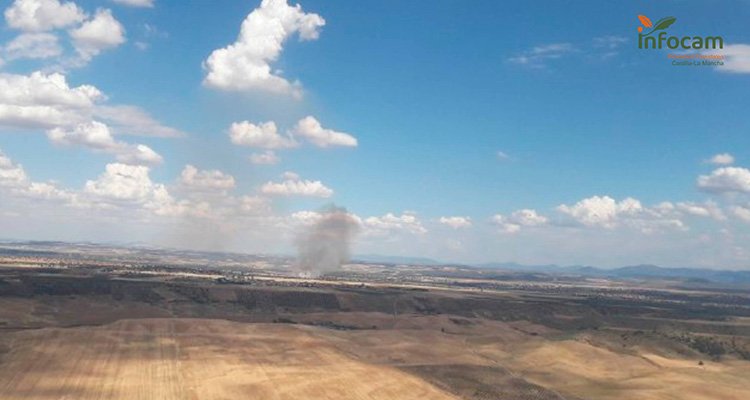 Se da por controlado el incendio de San Bartolomé de las Abiertas