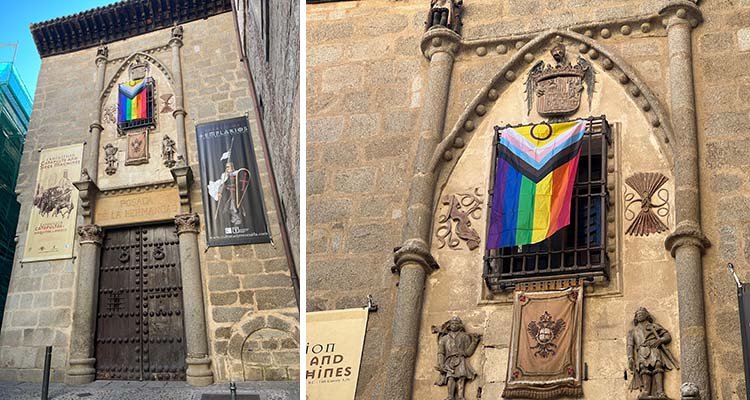 El Grupo Municipal Socialista de Toledo coloca la bandera LGTBI en su sede