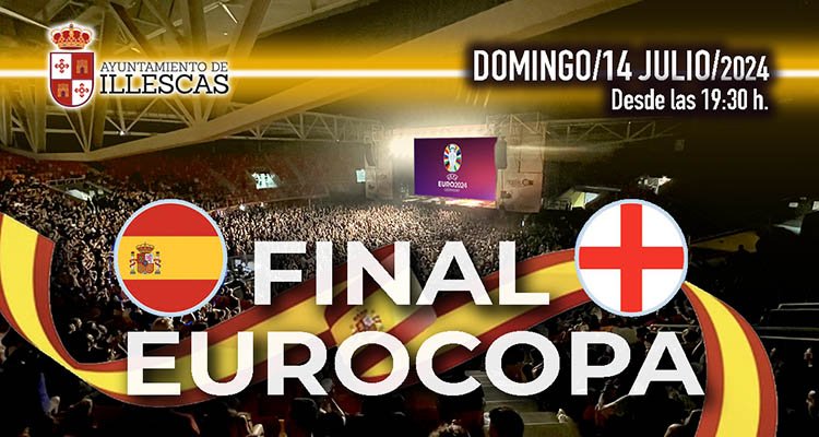 El Ayuntamiento de Illescas ofrecerá en pantalla gigante la final de la Eurocopa