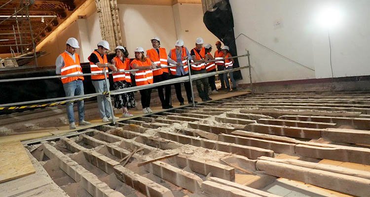 Avanzan las obras en el Museo Santa Cruz de Toledo