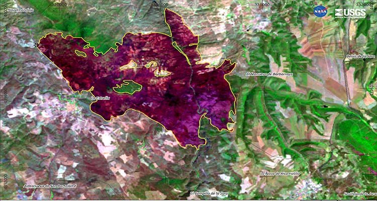 Controlado el incendio de La Estrella tras más de tres días de lucha contra el fuego