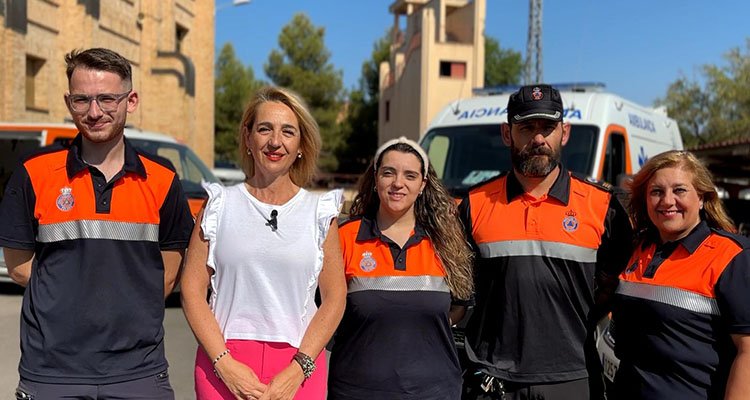 Tres voluntarios de Protección Civil de Toledo asisten en un parto