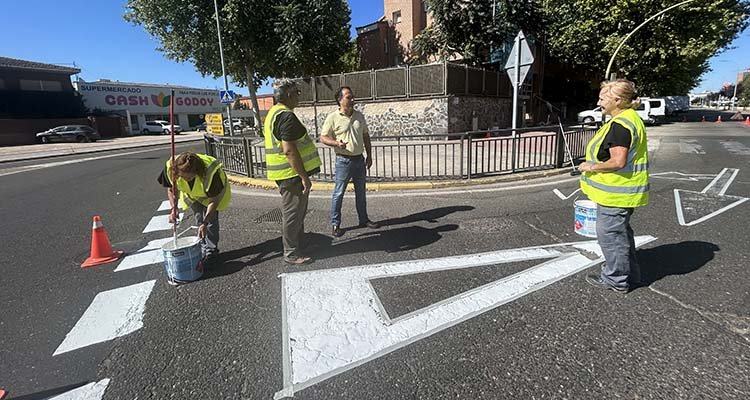 Instalarán luces led en el suelo de varios pasos de peatones de Talavera