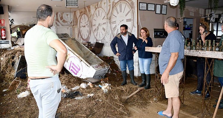 Cedillo valora la respuesta de la Diputación de Toledo ante los estragos de la DANA