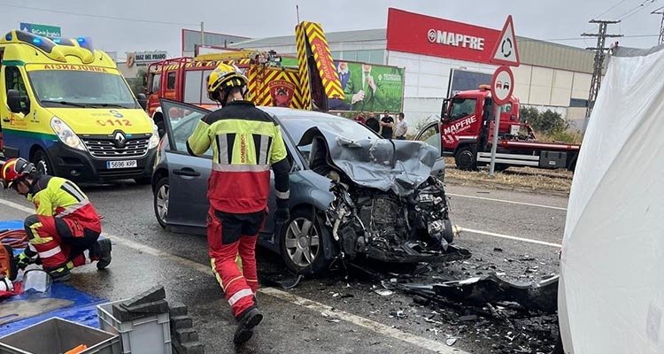 Accidente de tráfico mortal en la antigua N-V, en el Soto de Cazalegas