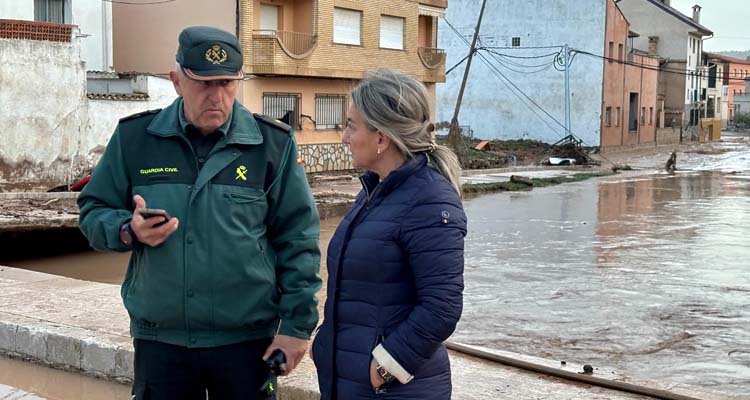 La delegada del Gobierno ha conocido en persona los efectos de la DANA en Mira